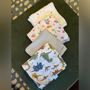 Bundle of Little Unicorn Muslin Swaddles